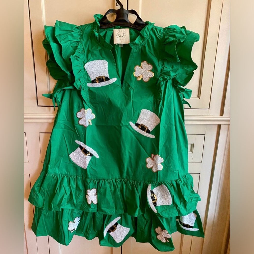 Fantastic Fawn St.Patrick’s Day Dress. Size Medium